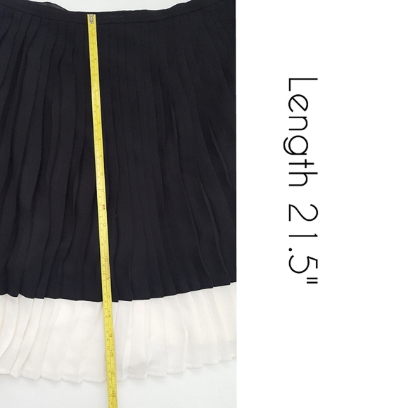 Laura🎀BW Pleated Chiffon Midi Skirt - Picture 7 of 9